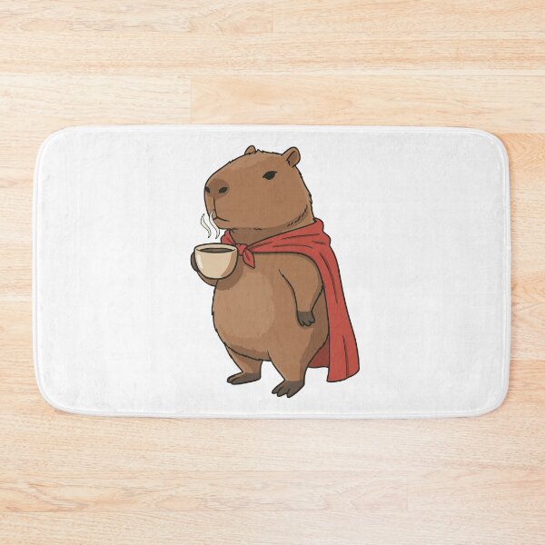Item preview, Super Capy-ccino: The Caffeine Hero Capybara designed and sold by ifundesign.