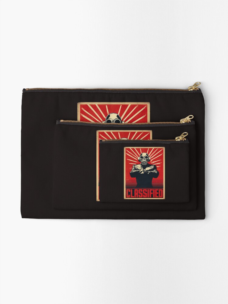 Thumbnail 2 of 4, Zipper Pouch, CLASSIFIED designed and sold by obstinator.
