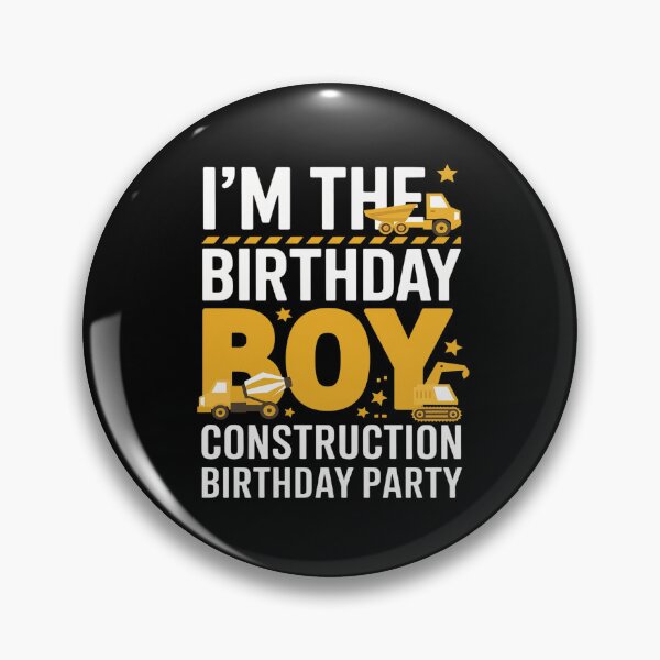 Item preview, I'm The Birthday Boy Construction Theme Bday  designed and sold by FadeOfThrone.