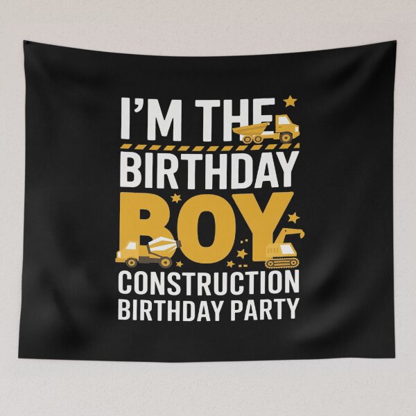 Item preview, I'm The Birthday Boy Construction Theme Bday  designed and sold by FadeOfThrone.