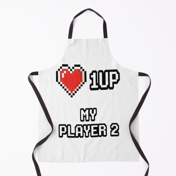 Item preview, 1UP My Player 2 Pixel Heart – Retro Gaming Love 8-Bit Valentine Couple Gift Design designed and sold by Luminari Creations.