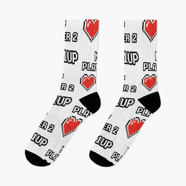 Item preview, 1UP My Player 2 Pixel Heart – Retro Gaming Love 8-Bit Valentine Couple Gift Design designed and sold by Luminari Creations.