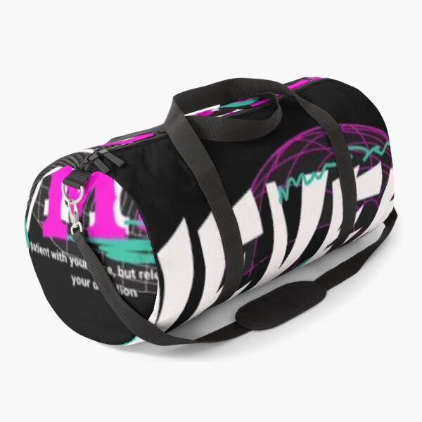 Item preview, Cyber-Graphic Never Stop Just Move Teal and Pink Art Print designed and sold by GenZFashion000.