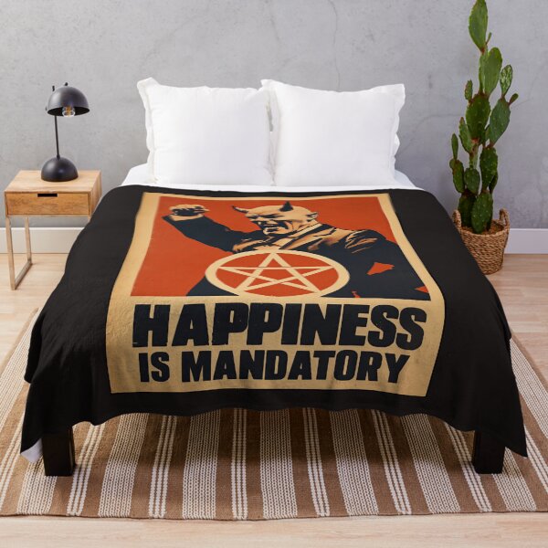 Item preview, HAPPINESS IS MANDATORY designed and sold by obstinator.