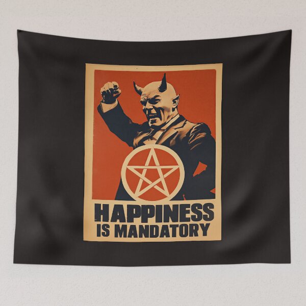 Item preview, HAPPINESS IS MANDATORY designed and sold by obstinator.