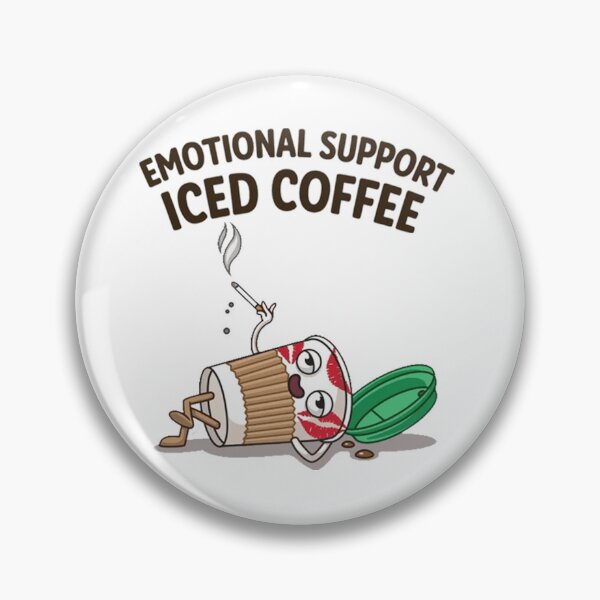 Item preview, Emotional Support Iced Coffee designed and sold by ryanapples2.