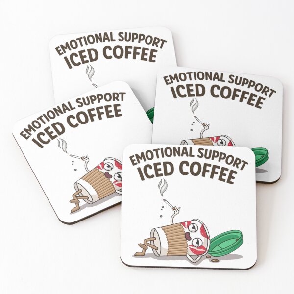 Item preview, Emotional Support Iced Coffee designed and sold by ryanapples2.