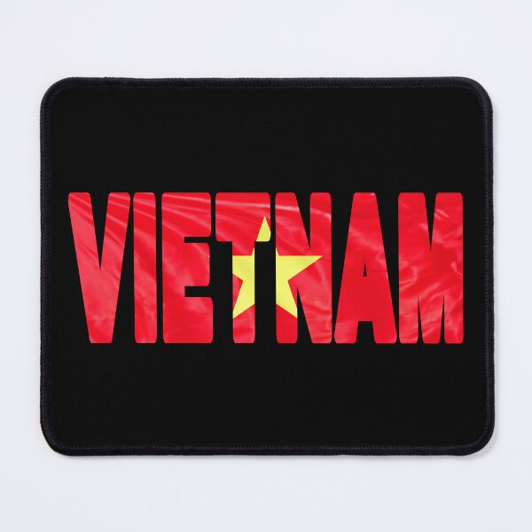 Item preview, VIETNAM - Flag Flying in Wind cut to Letters Souvenir Sticker Shirt designed and sold by Adam Gormley.