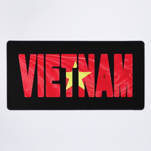 Item preview, VIETNAM - Flag Flying in Wind cut to Letters Souvenir Sticker Shirt designed and sold by Adam Gormley.