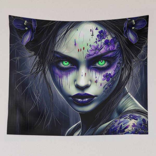 Item preview, Dripping with Violet Florals designed and sold by Insomnia Art Designs.