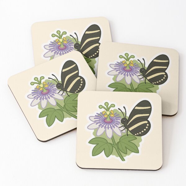 Item preview, Florida State Butterfly – Zebra Longwing Illustration designed and sold by Tiny Joy World.