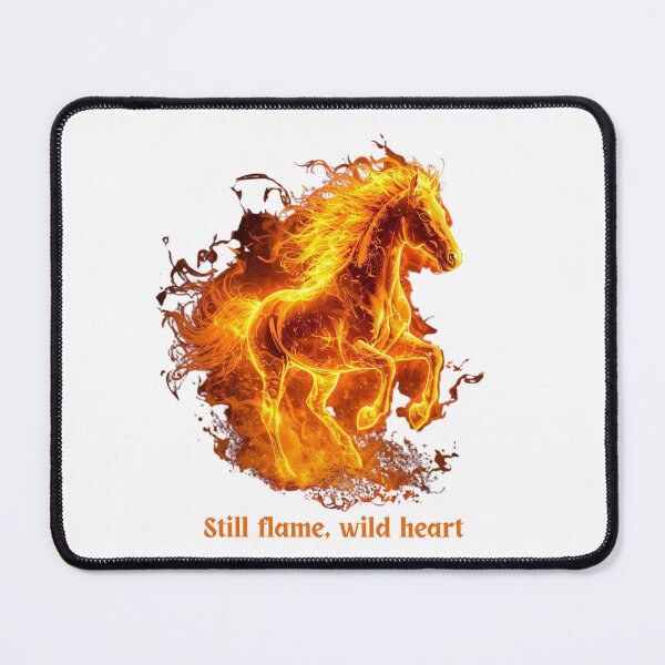 Item preview, Still Flame Wild Heart Horse designed and sold by EmpoweredEchoesSpirit.