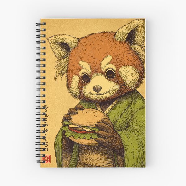 Item preview, Cute red panda and hamburger designed and sold by obstinator.