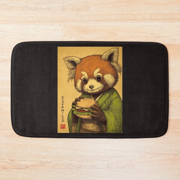 Item preview, Cute red panda and hamburger designed and sold by obstinator.