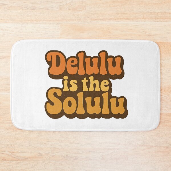 Item preview, Delulu Is The Solulu Retro Aesthetic | Viral Meme Quote 70s Typography Design designed and sold by boredbiotic.