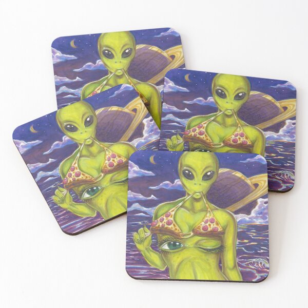 Item preview, Alien Pizza Baddie designed and sold by jamesjjonesart.