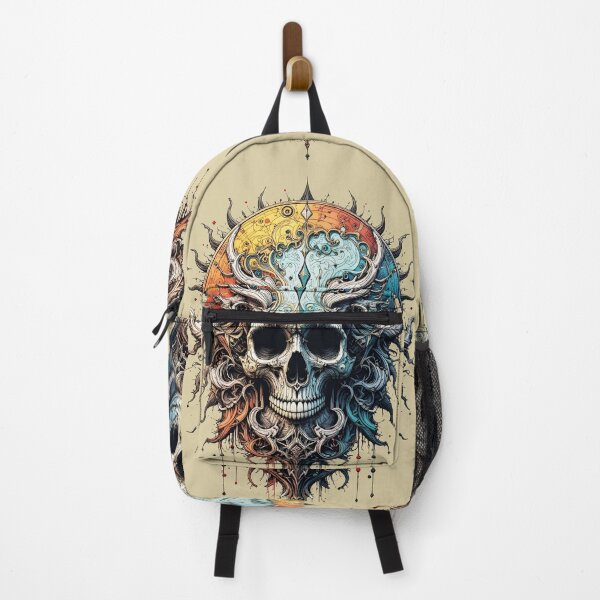 Item preview, Ornate Cosmic Skull Art - Intricate Gothic Mandala Skull with Baroque Scrollwork Design designed and sold by Amplify-n-Co.