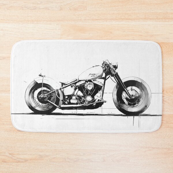 Item preview, Custom Bobber Motorcycle Sketch designed and sold by HoskingInd.