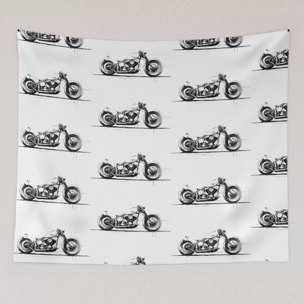 Item preview, Custom Bobber Motorcycle Sketch designed and sold by HoskingInd.