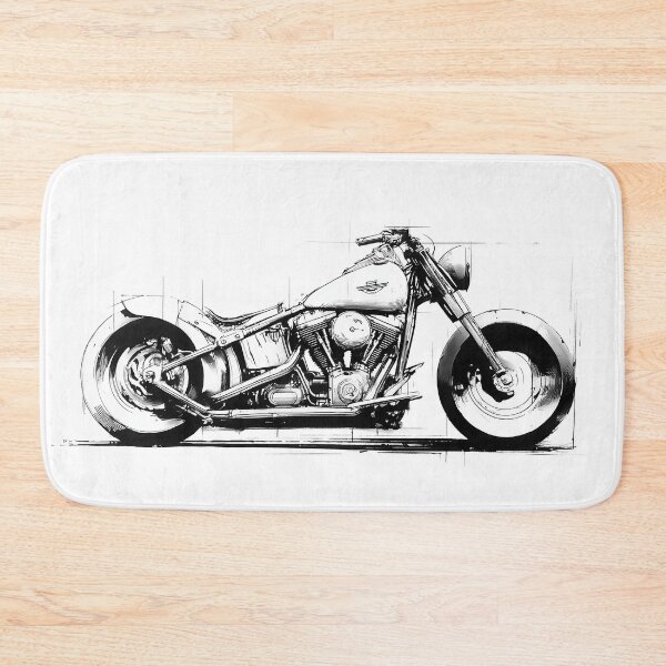 Item preview, Custom Chopper Motorcycle Sketch designed and sold by HoskingInd.