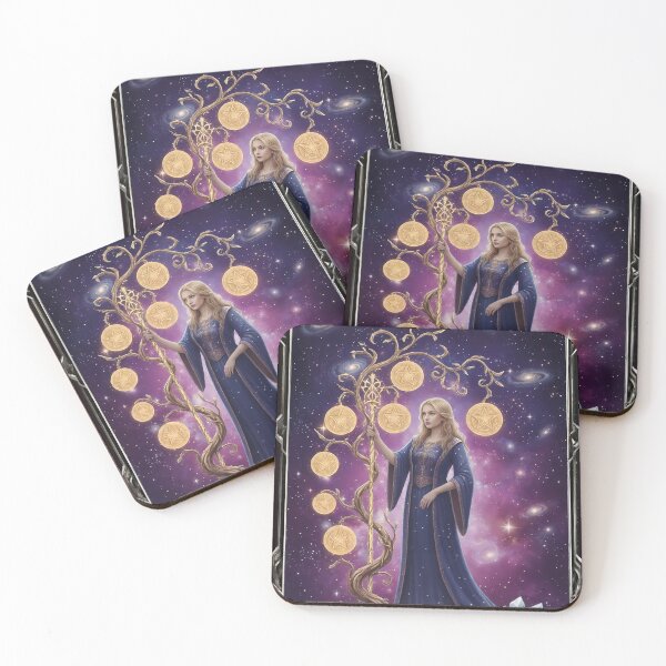 Item preview, Seven of Pentacles - Cosmic Tarot Edition designed and sold by KYOFRAME.