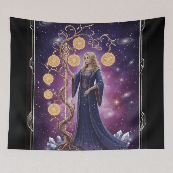 Item preview, Seven of Pentacles - Cosmic Tarot Edition designed and sold by KYOFRAME.