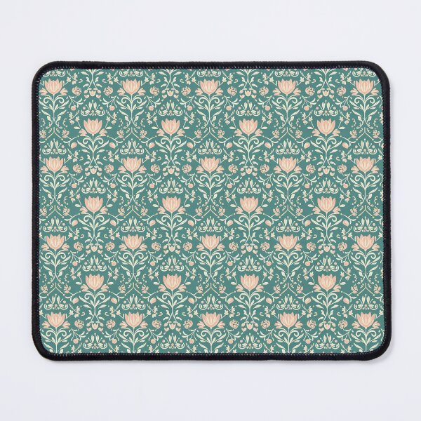 Item preview, Vintage Botanical Floral Pattern Turquoise and Pale Pink Ornamental Elegant designed and sold by jelypop.