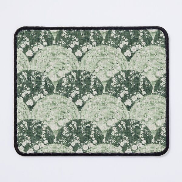 Item preview, Vintage Floral Nasturtium Vine Nouveau Deco Fan - Sage Green designed and sold by LoveAlways-AEP.