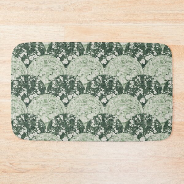 Item preview, Vintage Floral Nasturtium Vine Nouveau Deco Fan - Sage Green designed and sold by LoveAlways-AEP.