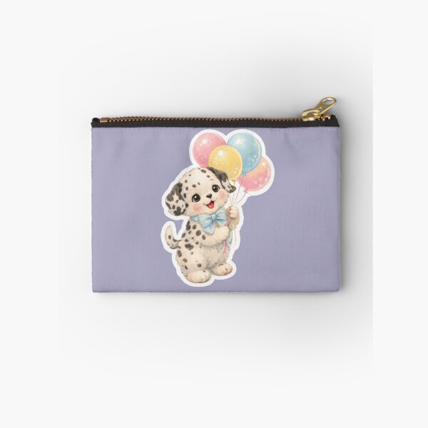 Item preview, Cute Dalmatian Puppy with Balloons – Babycore Pastel Nursery Illustration, Kawaii Dog Art designed and sold by SirensSageStone.