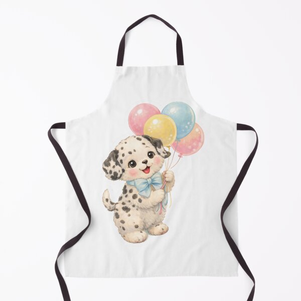 Item preview, Cute Dalmatian Puppy with Balloons – Babycore Pastel Nursery Illustration, Kawaii Dog Art designed and sold by SirensSageStone.
