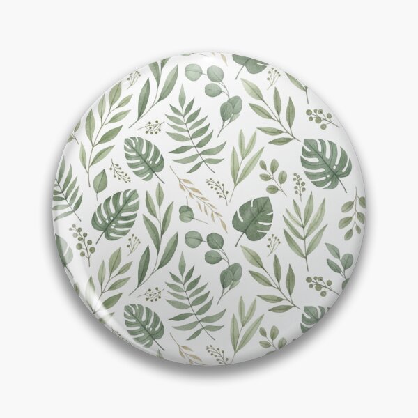 Item preview, Elegant Botanical Watercolor Pattern with Natural and Fresh Green Leaves designed and sold by jelypop.