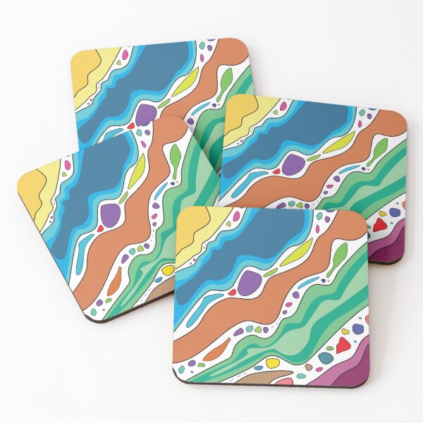 Item preview, Abstract waves and stones designed and sold by CinKim.