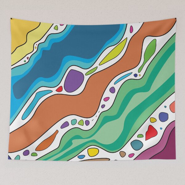 Item preview, Abstract waves and stones designed and sold by CinKim.