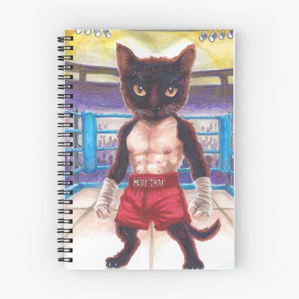 Item preview, Kitty at the Kick Boxing Tournament designed and sold by jamesjjonesart.
