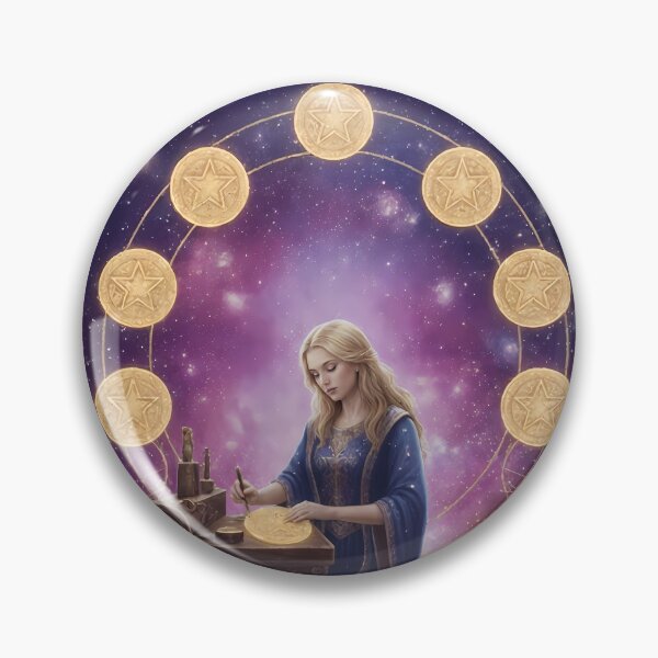 Item preview, Eight of Pentacles - Cosmic Tarot Edition designed and sold by KYOFRAME.