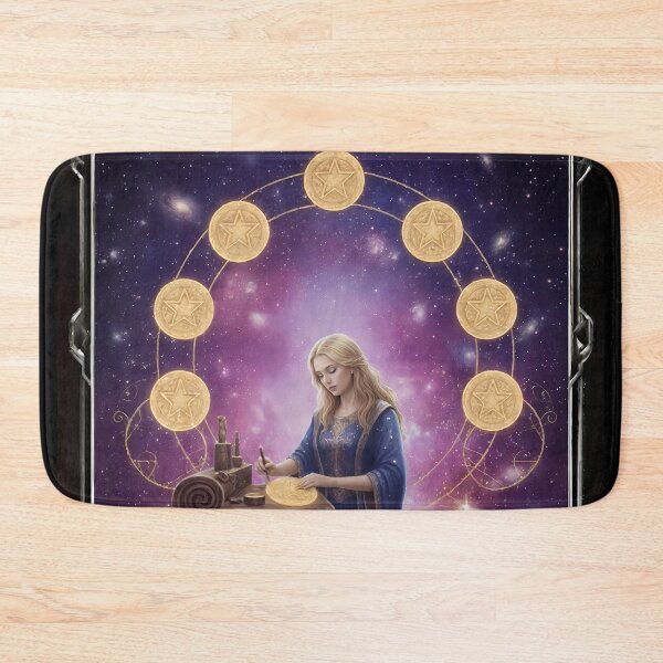 Item preview, Eight of Pentacles - Cosmic Tarot Edition designed and sold by KYOFRAME.
