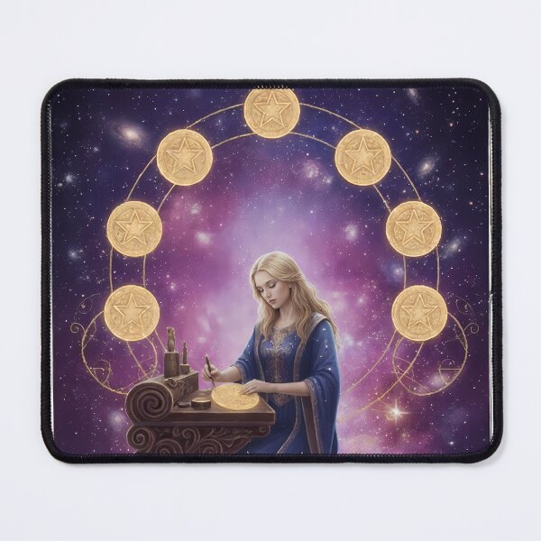 Item preview, Eight of Pentacles - Cosmic Tarot Edition designed and sold by KYOFRAME.