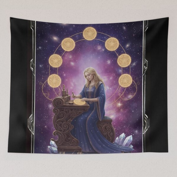Item preview, Eight of Pentacles - Cosmic Tarot Edition designed and sold by KYOFRAME.