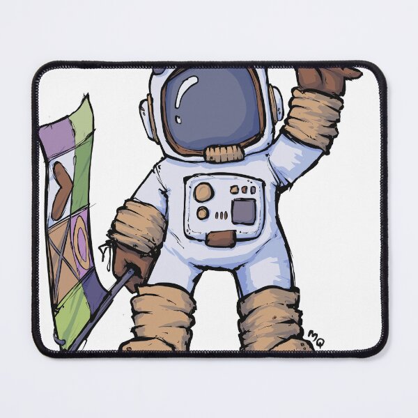 Item preview, Cálida bienvenida, amigo del espacio designed and sold by Cute & Funny Hand-Drawn Prints | Happy Doodle Friends Shop.