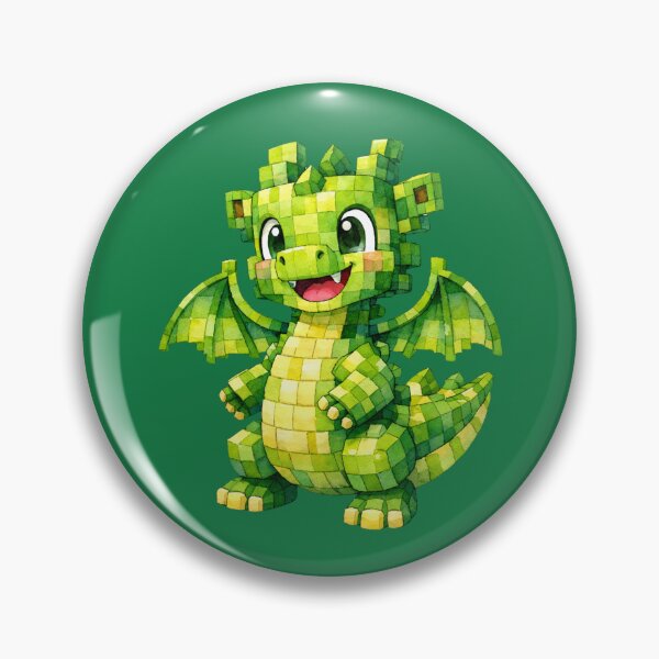 Item preview, Square Watercolour Dragon – Cute Green Geometric Fantasy Dragon designed and sold by inspired-works.