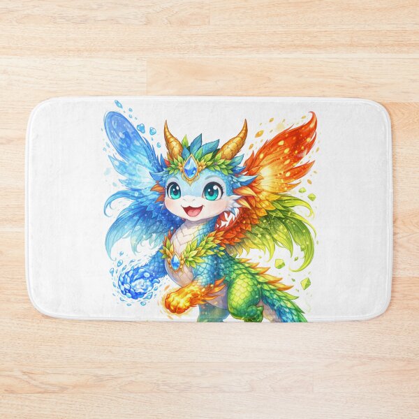 Artikelvorschau, Kiko, der Elementardrache – Verspielte Aquarell-Fantasy entworfen und verkauft von inspired-works.
