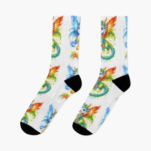 Item preview, Kiko the Elemental Dragon – Whimsical Watercolour Fantasy designed and sold by inspired-works.