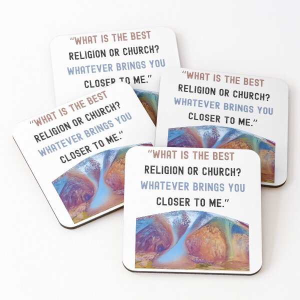 Item preview, “What is the best religion or church? Whatever brings you closer to Me.” designed and sold by BandGTees.