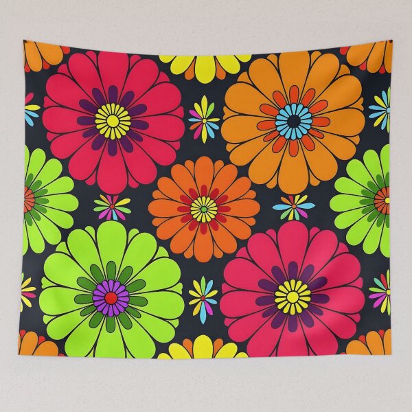 Item preview, Pop Art 70s Floral designed and sold by Sharon Schwalbe.