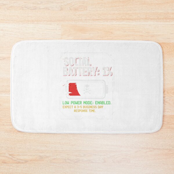 Item preview, social battery 1% designed and sold by Nguyensgoodies.