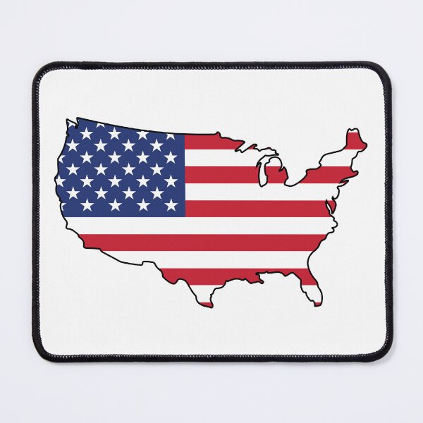 Item preview, American Flag USA Map designed and sold by MarshallStickerX.