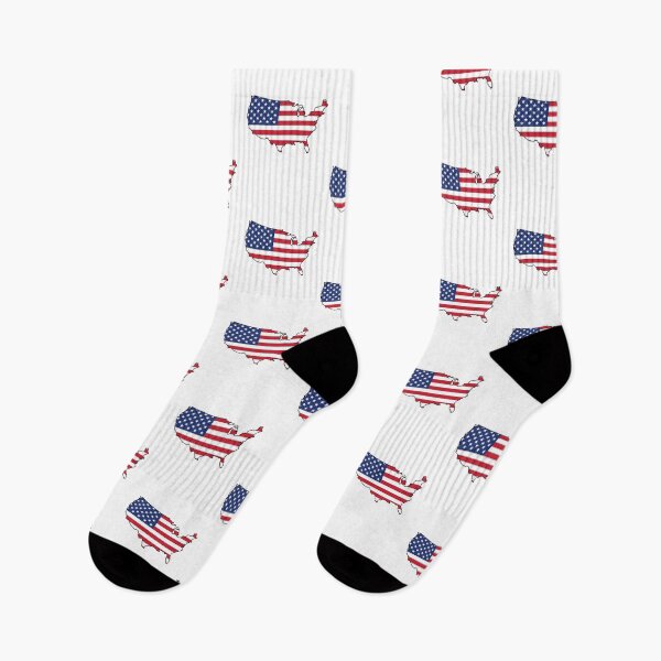 Item preview, American Flag USA Map designed and sold by MarshallStickerX.