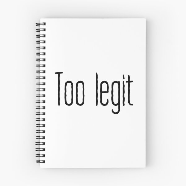 Item preview, Too Legit Typography designed and sold by Memes N Lore .