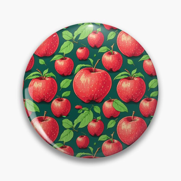 Item preview, Jardín de manzanas rojas crujientes - Patrón de frutas de huerto sin costuras designed and sold by PrithviApparels.